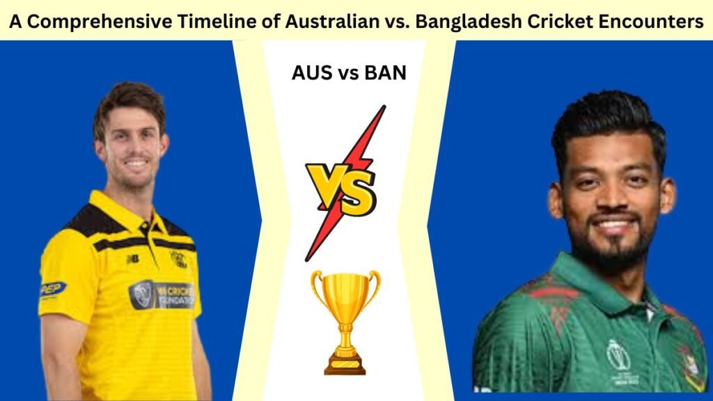 A Comprehensive Timeline of Australian vs. Bangladesh Cricket Encounters